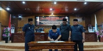 DPRD Tanjabbar Gelar Paripurna Pengumuman Penetapan Paslon Bupati dan Wakil Bupati Terpilih Pilkada Serentak Tahun 2024