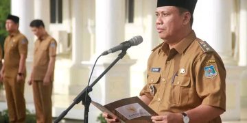 Wakil Bupati Katamso Pimpin Langsung Apel Gabungan di Lingkungan Pemerintah Kabupaten Tanjab Barat