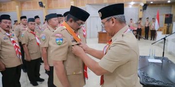 Bupati Tanjab Barat Resmi Dilantik sebagai Ketua Kamabicab Gerakan Pramuka Masa Bakti 2024-2029