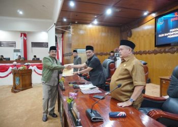 Paripurna Pertama, DPRD Tanjabbar Dengarkan Penyampaian Nota Pengantar LKPJ Bupati Tahun 2024