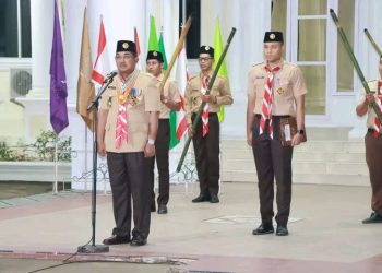 Bupati UAS Pimpin Upacara Renungan dan Ulang Janji Pramuka
