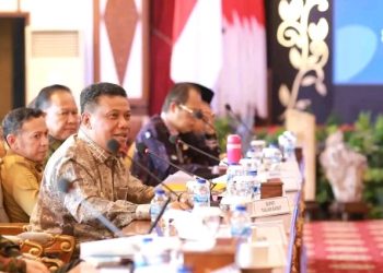 Wabup Tanjab Barat Ikuti Rakor Infrastruktur Provinsi Jambi, Soroti Perbaikan Jalan Strategis