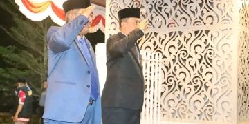 Bupati UAS dan Wabup Katamso Ikuti Upacara Kehormatan dan Renungan Suci