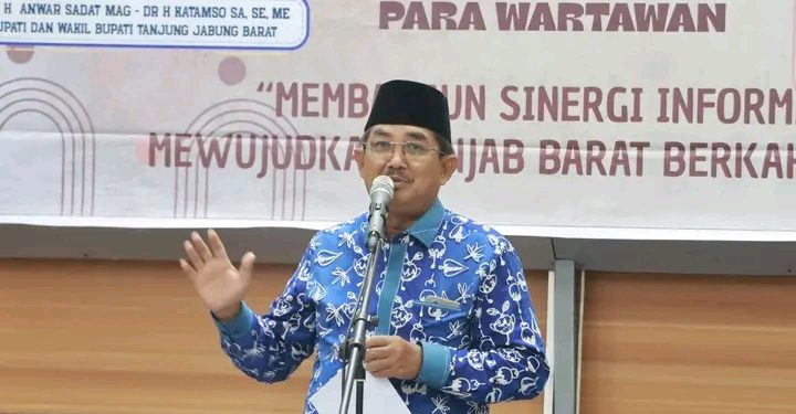 Pererat Sinergi dengan Insan Pers, Bupati Tanjab Barat Gelar Coffee Morning