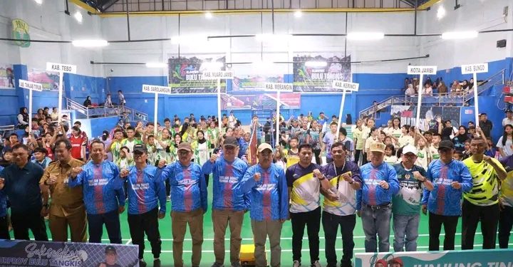 Bupati Tanjab Barat Resmi Buka Kejurprov PBSI Jambi, 520 Atlet Berlaga