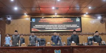 DPRD Tanjabbar Gelar Paripurna Pertama Penyampaian Nota Rancangan Perda APBD Tahun 2024