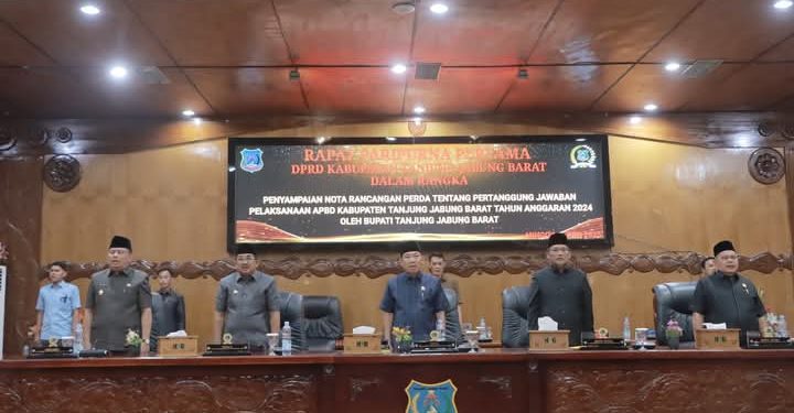 DPRD Tanjabbar Gelar Paripurna Pertama Penyampaian Nota Rancangan Perda APBD Tahun 2024