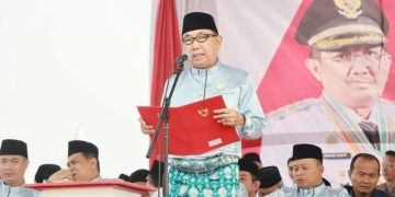 Ketua DPRD Tanjabbar Hadiri Upacara Peringatan Hari Jadi Kabupaten Tanjabbar ke-60