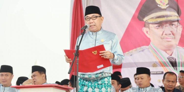 Ketua DPRD Tanjabbar Hadiri Upacara Peringatan Hari Jadi Kabupaten Tanjabbar ke-60