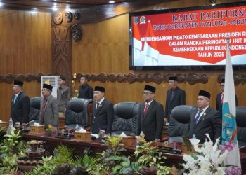 DPRD Tanjabbar Gelar Rapat Paripurna Mendengarkan Pidato Kenegaraan Dalam Rangkah HUT ke- 80 Kemerdekaan RI