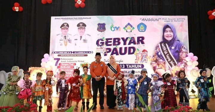 Penuh Warna dan Cinta Anak Negeri, Gebyar PAUD 2025 Tanjab Barat Wujudkan Semangat Generasi ANGGUN