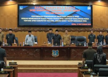 DPRD Tanjabbar Gelar Paripurna Ranperda APBD Tahun Anggaran 2026 dan Penyampaian Fraksi Fraksi