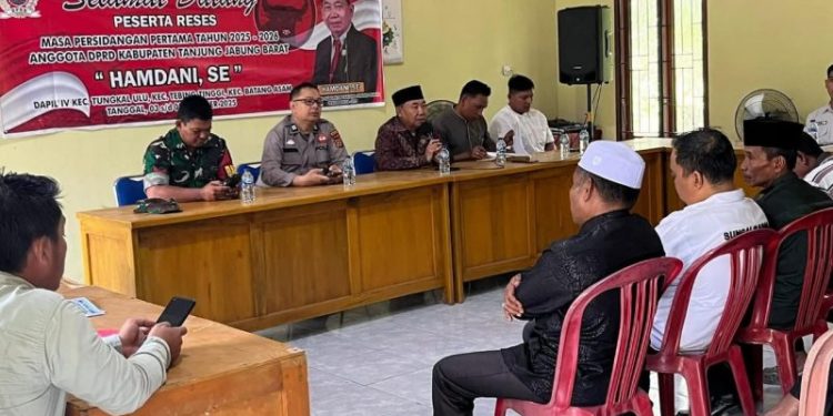 Ketua DPRD Tanjabbar Serap Aspirasi Masyarakat, di Reses Masa Persidangan Pertama Tahun 2025-2026