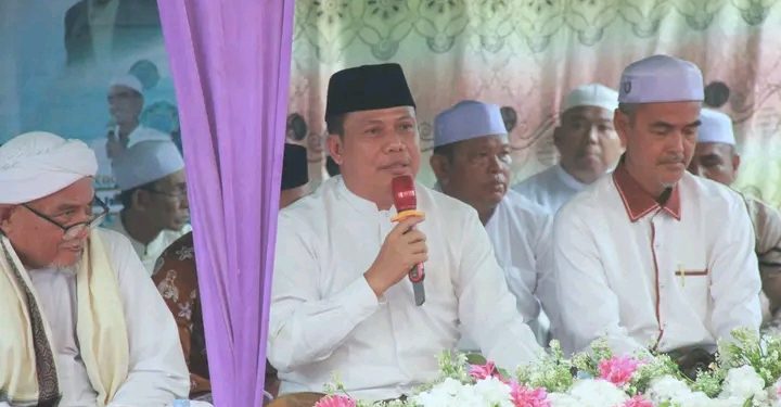 Wakil Bupati Katamso Hadiri Haul Akbar Sulthonul Aulia Syekh Abdul Qadir Al-Jailani di Desa Dataran Pinang