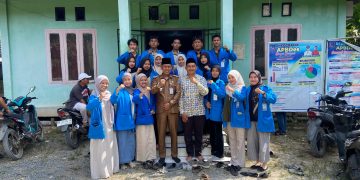 Serah Terima Mahasiswa Kukerta IAI An-Nadwah Kuala Tungkal di Desa Sungai Dungun Berlangsung Khidmat