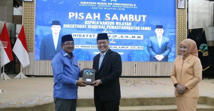 Bupati Anwar Sadat Hadiri Pisah Sambut Kepala Kanwil Ditjen Pemasyarakatan Jambi