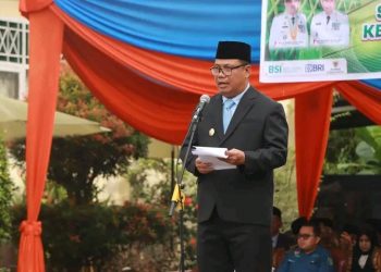 Wabup Katamso Pimpin Upacara Hari Amal Bhakti ke-80 Kemenag RI di Tanjab Barat