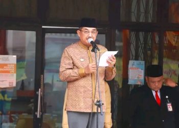 Bupati UAS Pimpin Upacara HUT ke-63 Bank Jambi di Kuala Tungkal