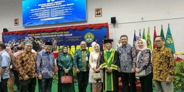 Wabup Katamso Hadiri Pengukuhan Profesor Putra Asal Tanjab Barat di Universitas Riau