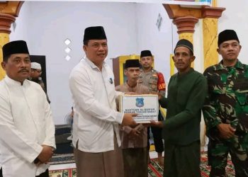 Pemkab Tanjab Barat Laksanakan Safari Ramadan di Desa Sungai Landak Kecamatan Senyerang