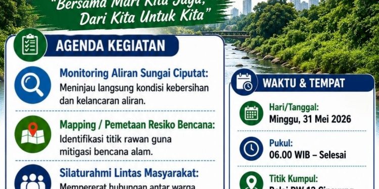 Aksi Forum Peduli Sungai Ciputat: Gandeng Relawan-Warga Susur Sungai Petakan Titik Banjir
