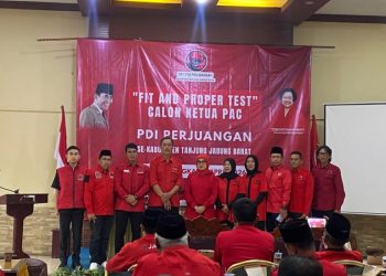 Anggota DPRD, Hadiri Fit And Propertest Calon Ketua PAC PDI-P Se-Tanjab Barat