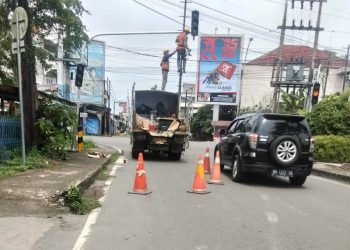 Gandeng BPTD Jambi, Dishub Tanjab Barat Hidupkan Kembali Lampu Lalu Lintas yang Mati Total