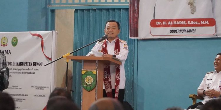 Gubernur Al Haris Buka Sosialisasi Akbar Pencegahan IRET, TCC, Perundungan, dan Bahaya Narkoba di Bungo