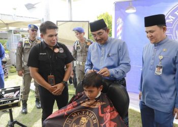 Hari Jadi ke-61 Tanjab Barat, Bupati Anwar Sadat Gelar Syukuran, Hadirkan 70 Stan UMKM dan Pangkas Rambut Gratis