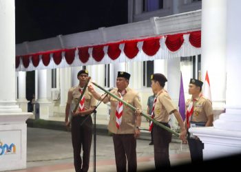 Wabup Katamso Pimpin Renungan dan Ulang Janji Pramuka ke-65, Lanjut Lepas Pawai Pramuka Gembira