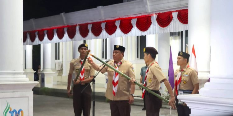 Wabup Katamso Pimpin Renungan dan Ulang Janji Pramuka ke-65, Lanjut Lepas Pawai Pramuka Gembira