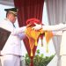 Wabup Katamso Pimpin Upacara Penurunan Bendera Merah Putih di Alun-Alun Kuala Tungkal ‎