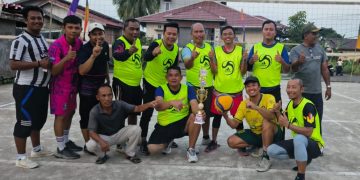 Turnamen Voli Permata Hijau Berakhir dengan Sukses, Blok DEF raih Juara 1