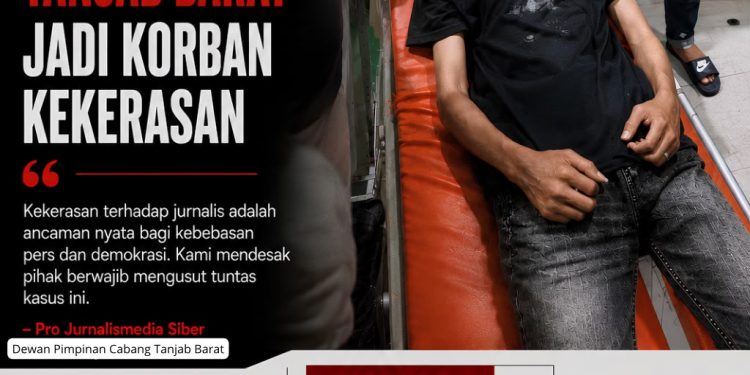 Sekretaris DPC PJS Tanjab Barat Dikeroyok Saat Konfirmasi Jalan Rusak di Desa Teluk Ketapang
