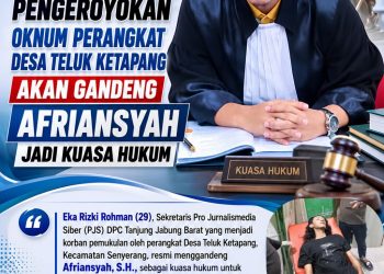 Korban Pengeroyokan Oknum Perangkat Desa Teluk Ketapang Gandeng Afriansyah Jadi Kuasa Hukum