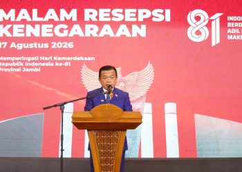 Malam Resepsi Kenegaraan HUT ke-81 RI: Al Haris Tekankan Peran Penting Generasi Muda Jambi