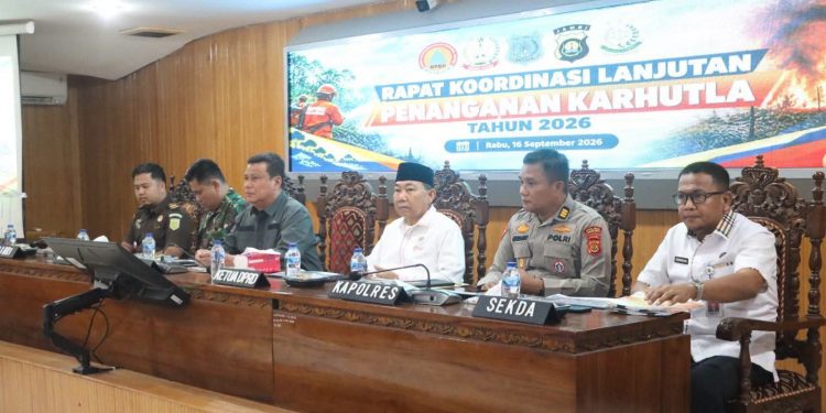 Wabup Katamso Buka Rakor Lanjutan Penanganan Karhutla, Tegaskan Sinergi Semua Pihak