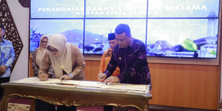 Wabup Katamso Teken Komitmen PI 7% WK Jabung, Dorong Optimalisasi Pendapatan Daerah dan Kepastian Batas Wilayah