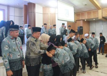 Wabup Katamso Lepas Kafilah Tanjab Barat Menuju MTQ ke-55 Tingkat Provinsi Jambi di Kota Jambi