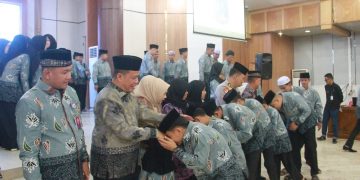 Wabup Katamso Lepas Kafilah Tanjab Barat Menuju MTQ ke-55 Tingkat Provinsi Jambi di Kota Jambi